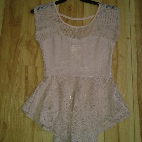 Lace peplum top - Picture 1 of 1